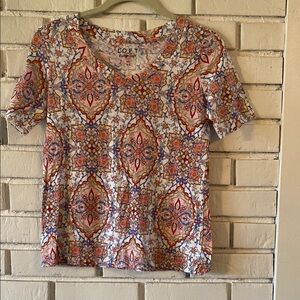 Loft Vintage Soft Paisley Floral Tee
